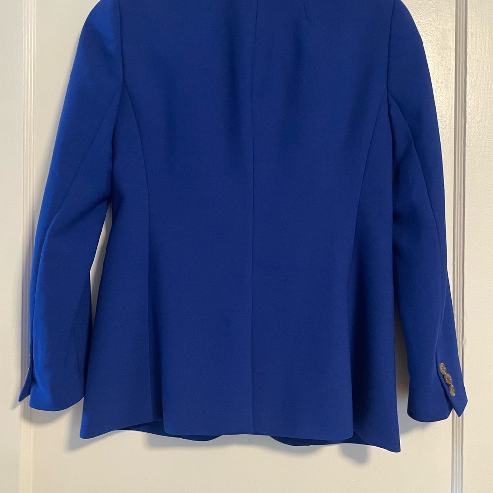 J. Crew Wool Blend Parke Blazer | Blue | Beautiful details | size 2P - Picture 6 of 11
